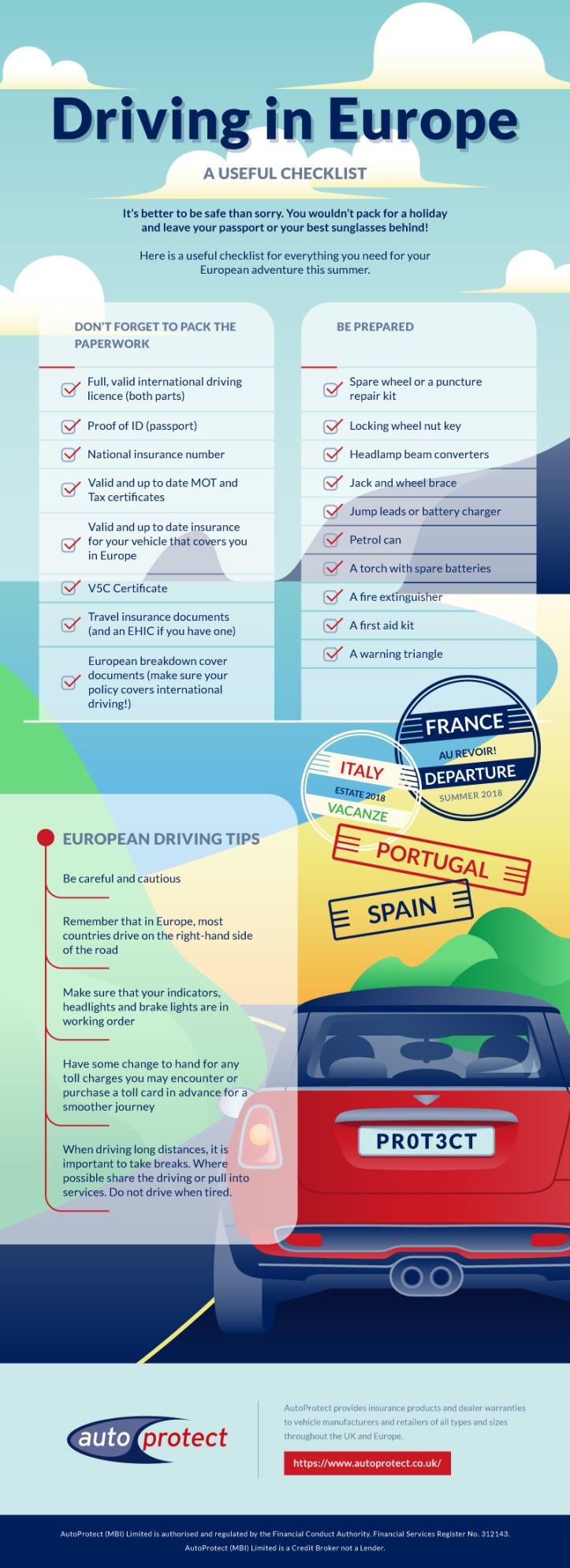 driving in europe checklist